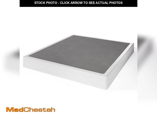 Lot 74-13821383 - HOMZENE 5 in. H Queen Size Box Spring with Metal Structure, Mattress Foundation with Fabric Cover, H...