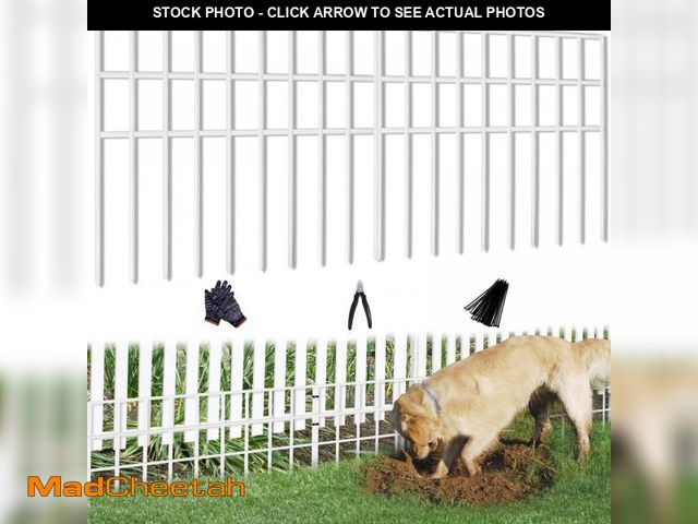 Lot 74-12302621 - 42.5ft(L) x 13in(H) Animal Barrier Fence, 30 Panels No Dig Garden Fence for Dog Rabbit, Rustproof An...