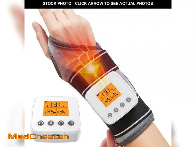 Lot 74-12434660 - Cordless Wrist Massager with Heat, 3000mAh Wrist Heating Pad with Massage for Carpal Tunnel Pain Rel...