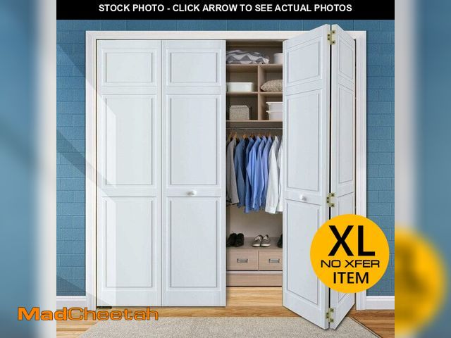 Lot 74-13696831 - Kimberly Bay Snavely International Closet Door, Bi-fold, 6-Panel Style Primed - White (1x30x80) - UN...