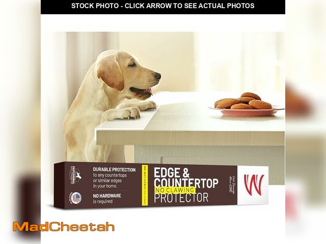 Lot 74-13010977 - CLAWGUARD Edge &amp; Countertop Protector - 29.5x2.25 in. Clear Plexiglass Dog Scratch Shield - Anti...