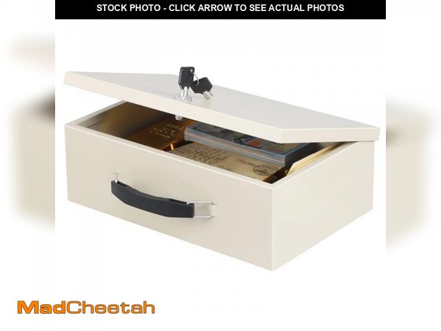 Lot 74-12222622 - xydled Fire Resistant Safe Fire Safe Box with Key Lock for Home Office Security Storage for Valuable...