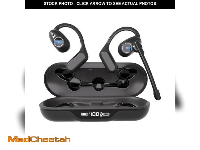 Lot 74-11551517 - iDIGMALL Bluetooth 5.4 Headset w/Detachable Microphone, Open Ear Headphones w/Noise Canceling Mic &a...