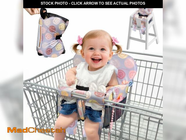 Lot 74-14150012 - LWWACSS Extra Padded Baby Shopping Cart Cover &amp; High Chair Protector, Grocery Cart Seat with Hea...