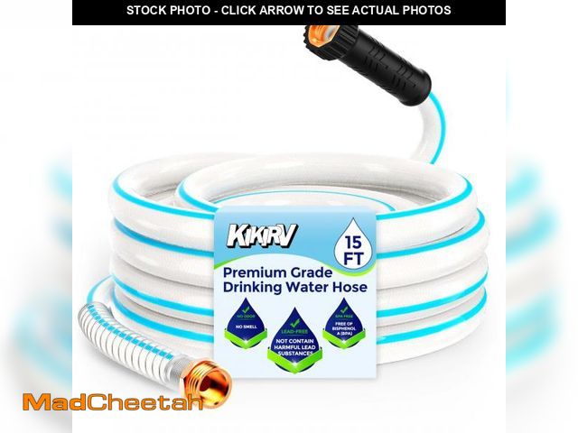 Lot 74-12302191 - 15ft RV Water Hose - Drinking Water Hose Contains No Lead, No BPA - Flexible Leak-Free Design - Upgr...