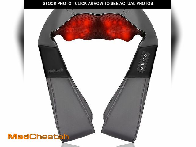 Lot 74-13572588 - Nekteck Shiatsu Neck Massager with Heat for Pain Relief Deep Tissue, 2026 Upgraded 3D Back Shoulder ...