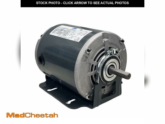 Lot 74-14381044 - GW 1/4 HP Belt Drive Fan Motor, 115V, 48 Frame, 1725RPM - USED
