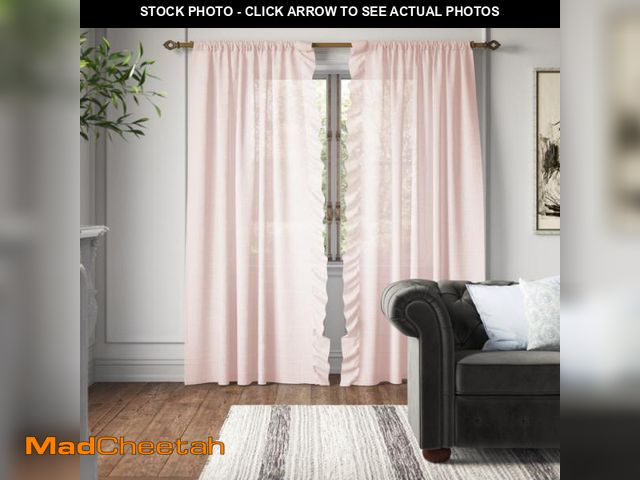 Lot 74-6806241 - Brandi Polyester Sheer Curtain Pair (Set of 2) Size per Panel: (54" x 84") - UNUSED