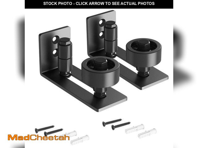 Lot 74-14152983 - SMARTSTANDARD Sliding Barn Door Floor Guide for Bottom Adjustable Roller - 8 Setup Options for DIYer...