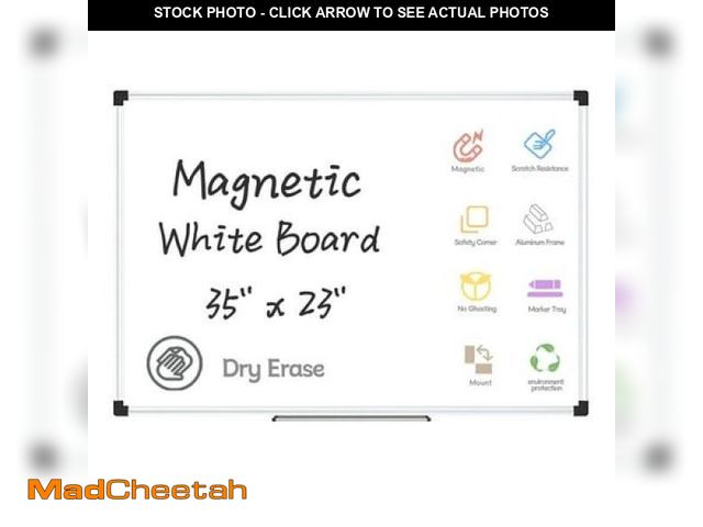 Lot 74-12158032 - AGCAN Dry Erase Board 35  X 23  White Board Calendar Dry Erase Wall Mount Large Magnetic Whiteboard ...