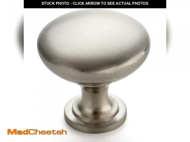 Lot 74-12312125 - Ravinte 30 Pack Brushed Nickel Round Zinc Cabinet Knobs for Kitchen Bathroom Closet Dresser Cabinets...