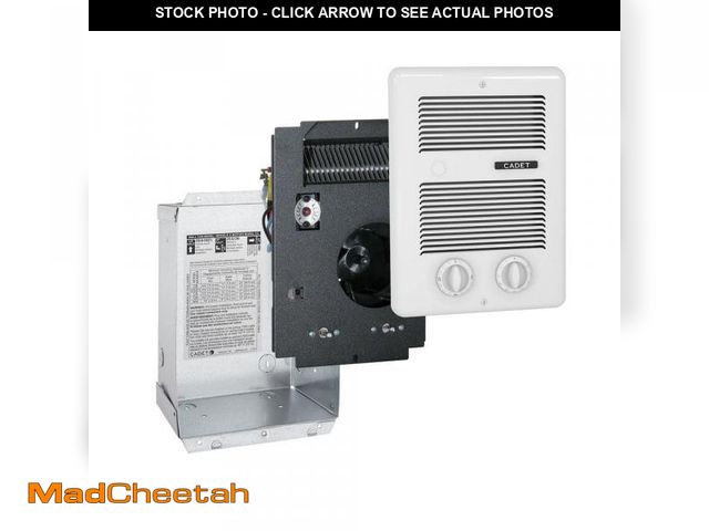Lot 74-12463487 - Cadet 120/240-volt 1,000-watt Com-Pak Bath In-wall Fan-forced Electric Heater in White with Timer - ...