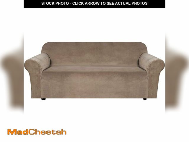 Lot 74-13961049 - H.VERSAILTEX Stretch Velvet Sofa Covers for 3 Cushion Couch Covers Furniture Protector Soft with Non...