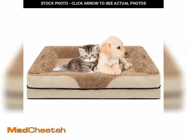 Lot 74-12548583 - PayUSD Dog Beds for Large Medium Small Dogs Orthopedic Pet Bed Sofa Supportive Egg Crate Foam Animal...
