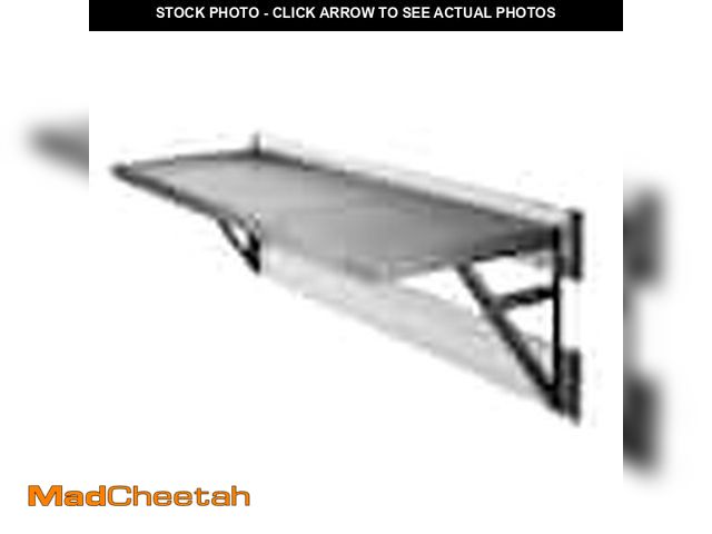 Lot 74-13129563 - Gladiator Premier Series 20 in. x 45 in. Metal Garage Wall Shelving in Hammered Granite - UNUSED