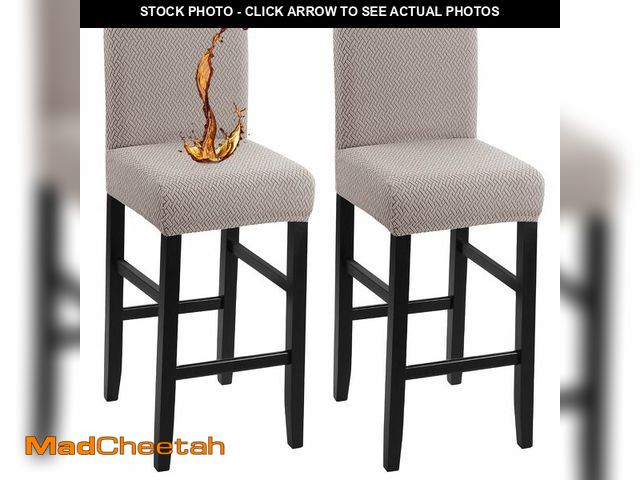Lot 74-12707724 - YISUN Waterproof Bar Stool Covers, Stretch Pub Stool Chair Cover Removable Washable Counter Stool Co...