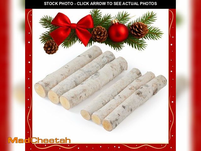 Lot 74-14265180 - Birch Logs Set 6 Pcs Fire Wood Gas Fireplace Logs for Fireplace Decor/Crafts/Wood DÃÂ©cor(2Varied S...