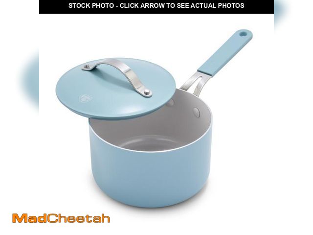 Lot 74-12307323 - GreenLife 2 Quart Nonstick Saucepan with Lid, Lightweight Healthy PFAS-Free Milk Pan, Dishwasher &am...