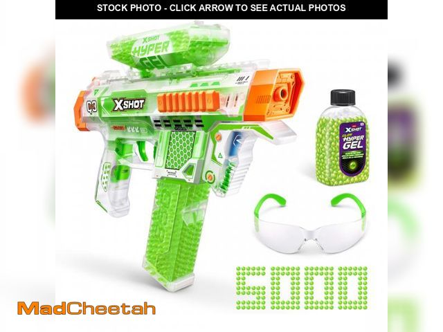 Lot 74-12536265 - XSHOT Hyper Gel Glow in the Dark NightStrike (5000 Gel Pellets) Motorized Outdoor Blaster by ZURU fo...
