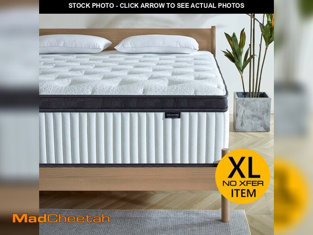 Lot 74-13073333 - Queen Mattress, 14 Inch Innerspring Hybrid Mattress in a Box with Gel Memory Foam, Individually Wrap...