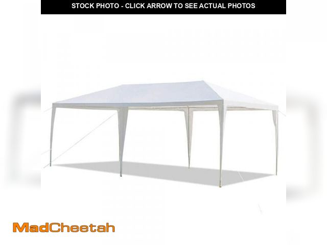 Lot 74-12408814 - Karl home 10 ft. x 20 ft. White Outdoor Party Tent without Sidewalls - UNUSED