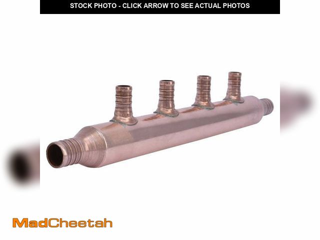 Lot 74-14363749 - SharkBite 22786A Manifold, 3/4 in Inlet, 3/4 in Outlet, Copper, 160 psi Pressure - UNUSED