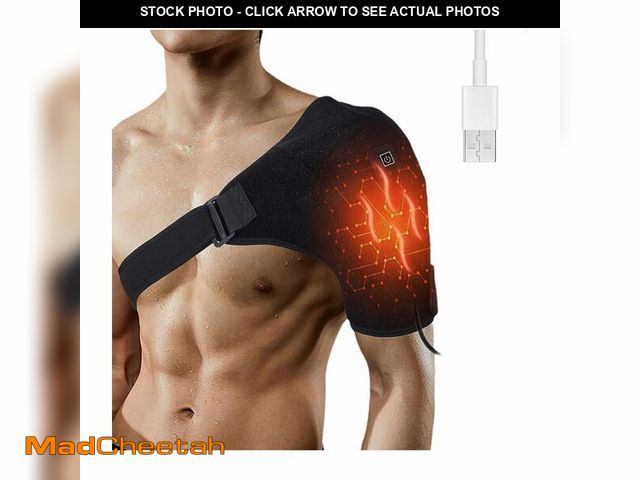Lot 74-13574472 - Shoulder Heating Pad, Rotator Cuff Shoulder Brace for Men &amp; Women, 3 Heat Settings Compression S...