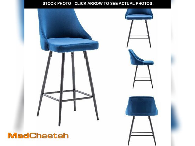 Lot 74-14067139 - BTEXPERT Set of 2,Premium upholstered Dining 25" Seat Height, High Back Count Stool Bar Chairs, Pack...