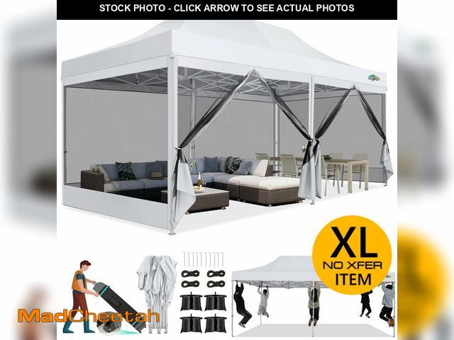 Lot 74-13011623 - COBIZI 10x20 Chaping Canopy Tent, White - UNUSED
