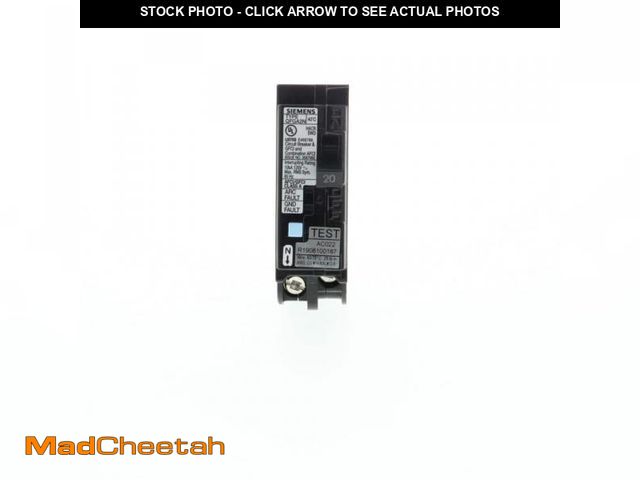 Lot 74-12412844 - Siemens 20 Amp 1-Pole Dual Function (CAFCI/GFCI) Plug-On Neutral Circuit Breaker - UNUSED