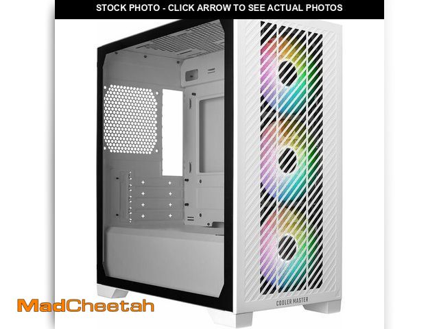 Lot 74-13772544 - Cooler Master Elite 301 White Micro-ATX High Airflow Minimalist PC Case, 365mm GPU Max, Compatible R...