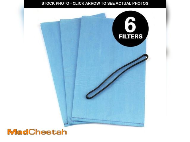 Lot 74-13693381 - MULTI FIT Genuine Replacement Wet Dry Vac Bag Filters with Band for Select Stinger and Bucket Head S...