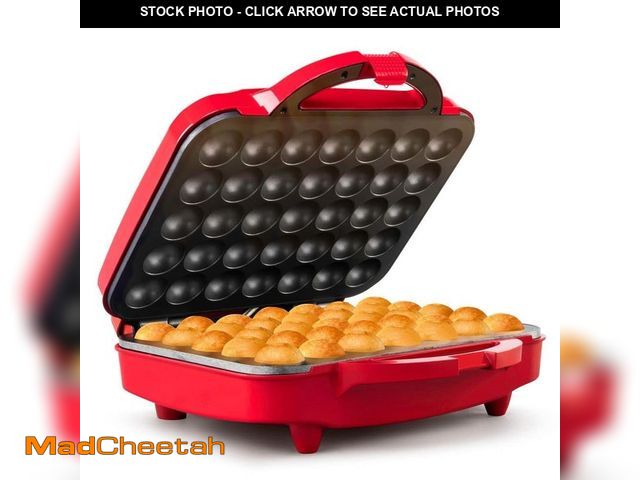 Lot 74-12557973 - HOLSTEIN HOUSEWARES 35-Count Cake Pop Donut Hole Treat Maker Red - UNUSED