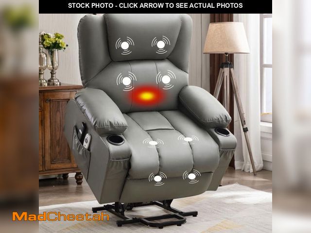 Lot 74-12420404 - JONPONY Power Lift Recliner Chair Recliners for Elderly with Heat and Massage Recliner Chair for Liv...