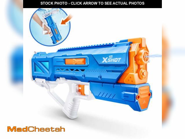 Lot 74-12686405 - XSHOT Water Hydra Pulse Motor Soaker (Fast Fill) Motorized Outdoor Water Blaster by ZURU for Ages 8+...