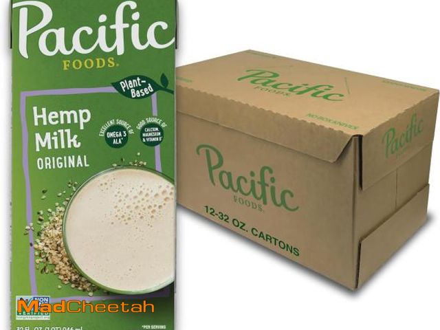 Lot 74-12508706 - Pacific Foods Hemp Original Plant-Based Beverage, 32 Fl Oz (Pack of 12)(Best By Oct-17-25) - UNUSED