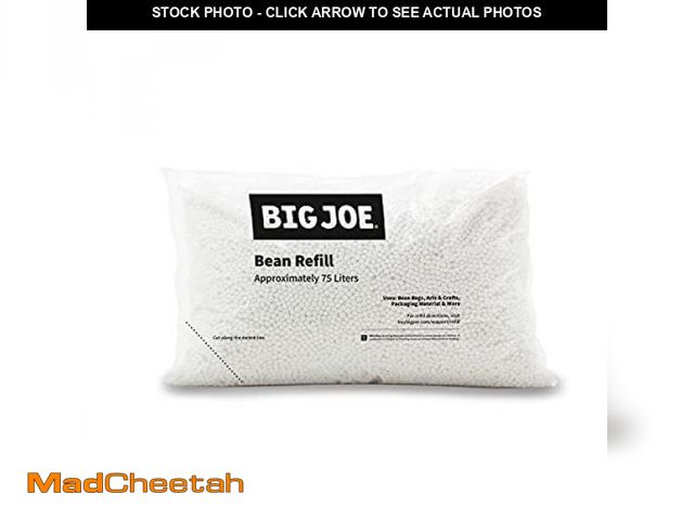 Lot 74-11225801 - Big Joe Bean Refill, Polystyrene Beans for Bean Bags or Crafts, 75 Liters - UNUSED