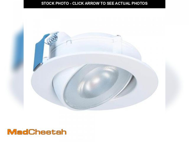 Lot 74-10162221 - HALO HLA 4 in. Color Selectable (2700K-5000K) Canless Recessed Narrow Beam Adjustable Gimbal Trim In...