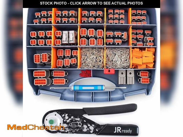 Lot 74-14060966 - JRready ST6332-DT1 Deutsch DTM Connector Kit, 2 3 4 6 8 12 Pin Gray Connector, New-DT1 Deutsch Crimp...