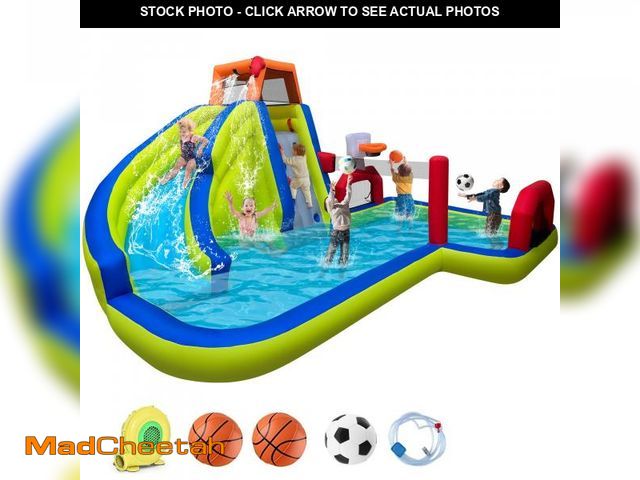 Lot 74-12242771 - RETRO JUMP Inflatable Water Slide,8 in 1 Water Park Bounce House for Kids,Backyard Waterslide Outdoo...