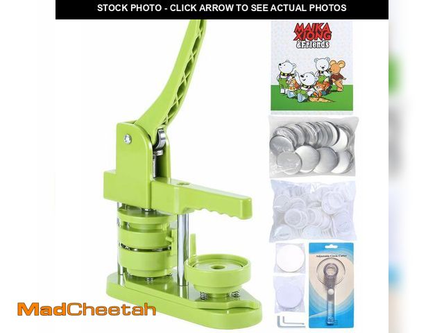 Lot 74-13713073 - Button Maker Machine 58mm - (3rd Gen) Installation-Free 58mm(2.25in) DIY Pin Badge Button Maker Pres...