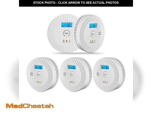 Lot 74-12599792 - 5 Pack Smoke Detector Carbon Monoxide Detector Combo Battery Powered,Carbon Monoxide Detector Smoke ...
