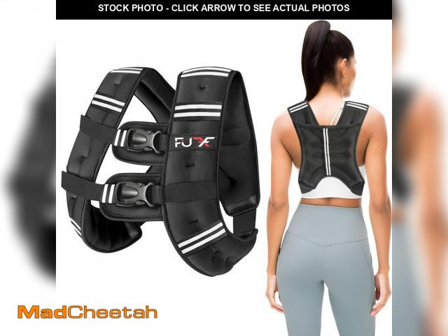 Lot 74-12436227 - FUFF Weighted vest woman - 5lb/12lb/10lb/15lb/20lb/25lb/30lb Weights with Reflective Stripe, Weighte...