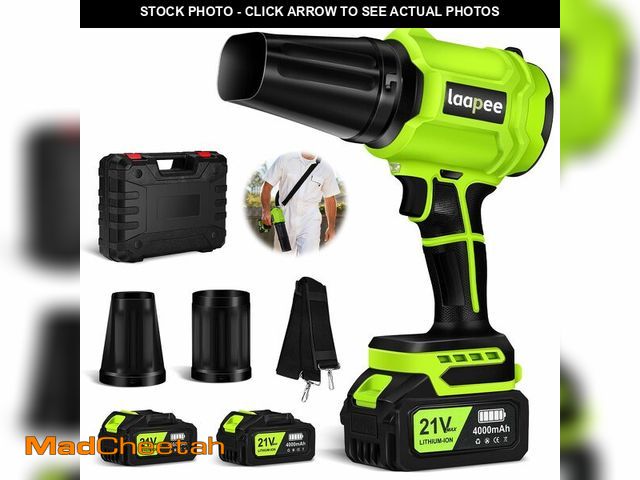 Lot 74-14149643 - Leaf Blower Cordless,Battery Powered 800,000 RPM Electric Leaf Blower with 2 x 4.0Ah Battery and Cha...