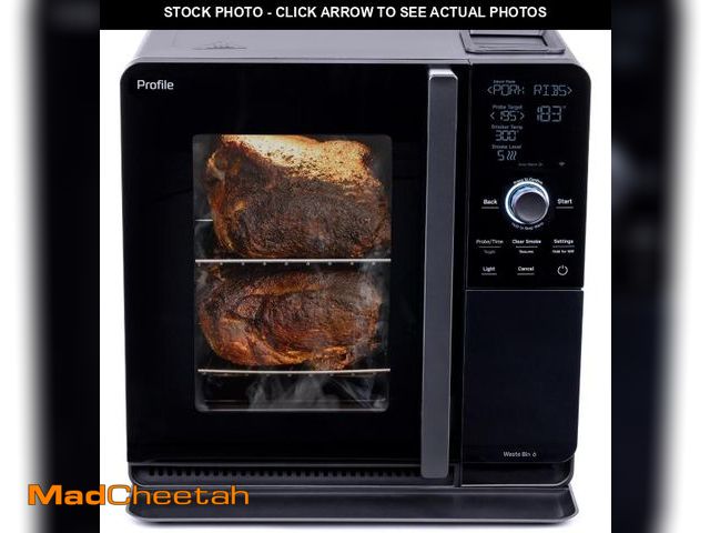 Lot 74-12273692 - GE Profile Smart Indoor Pellet Smoker, with Active Smoke Filtration, 5 Smoke Control Settings, WiFi ...