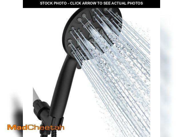 Lot 74-12875335 - Cobbe 8 Functions Shower Head with handheld, High Pressure Shower Head Set with Hose Adjustable Brac...