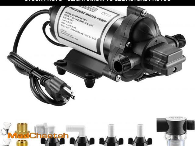 Lot 74-12333440 - WASSERMANN RV Pump, 12V Self-priming RV Water Pressure Pump 4.0GPM 45PSI with Pressure Switch, for R...