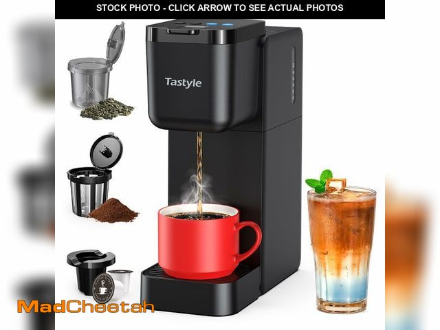 Lot 74-13575175 - Tastyle Single Serve Coffee Maker for K Cup, Ground and Tea Leaves, Hot and Iced Coffee Machines wit...