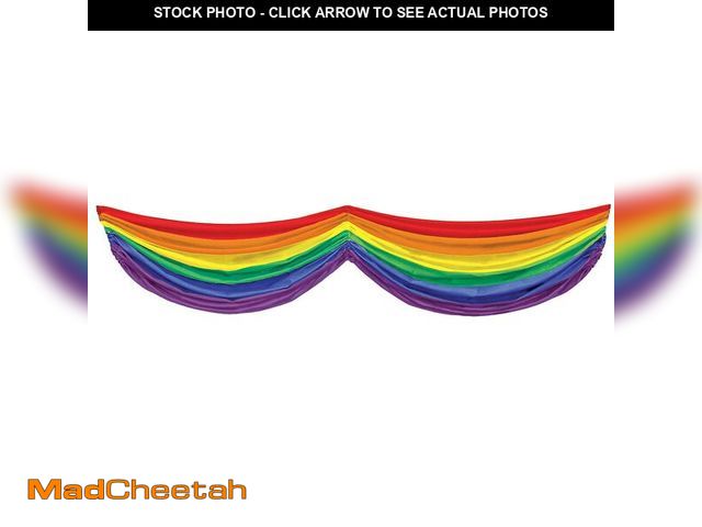 Lot 74-13719038 - Rainbow Fabric Bunting - USED