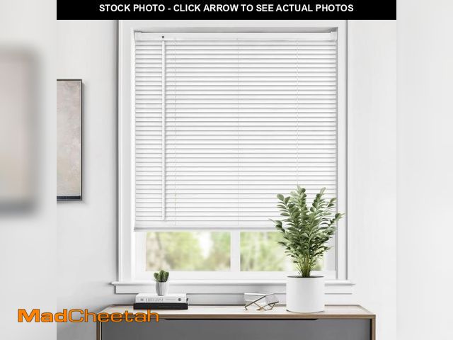 Lot 74-12512092 - LazBlinds Cordless 1" Vinyl Horizontal Mini Blinds, Light Filtering Blinds for Windows, Blinds and S...